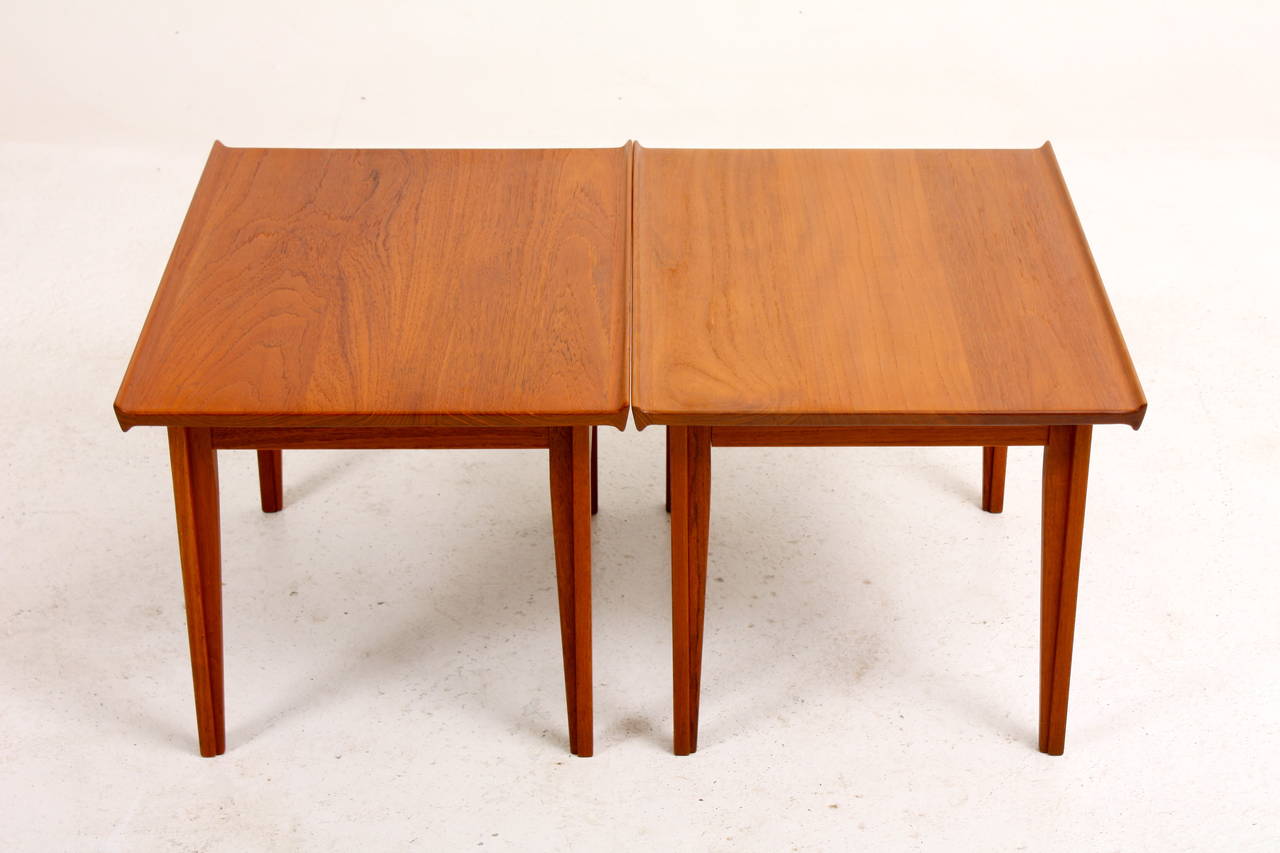 Scandinavian Modern Pair of End Tables by Finn Juhl