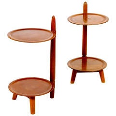 Pair of Danish, 1940s End Tables