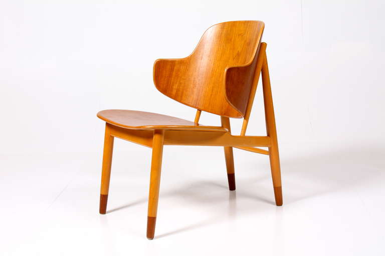Danish Sculptural Plywood Chair