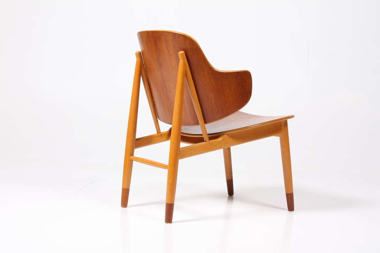 Mid-20th Century Sculptural Plywood Chair