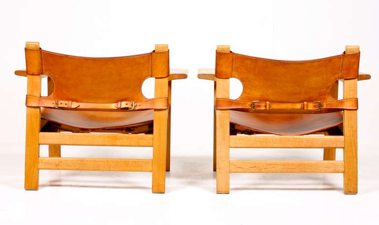 Danish Pair of Spanish Chairs