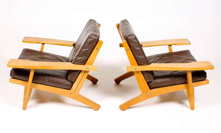 Mid-20th Century Easy Chairs by Wegner