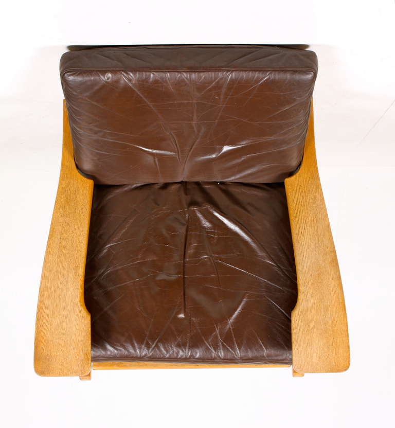 Oak Easy Chairs by Wegner
