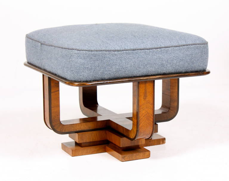 Danish Art Deco Easy Chair and Ottoman