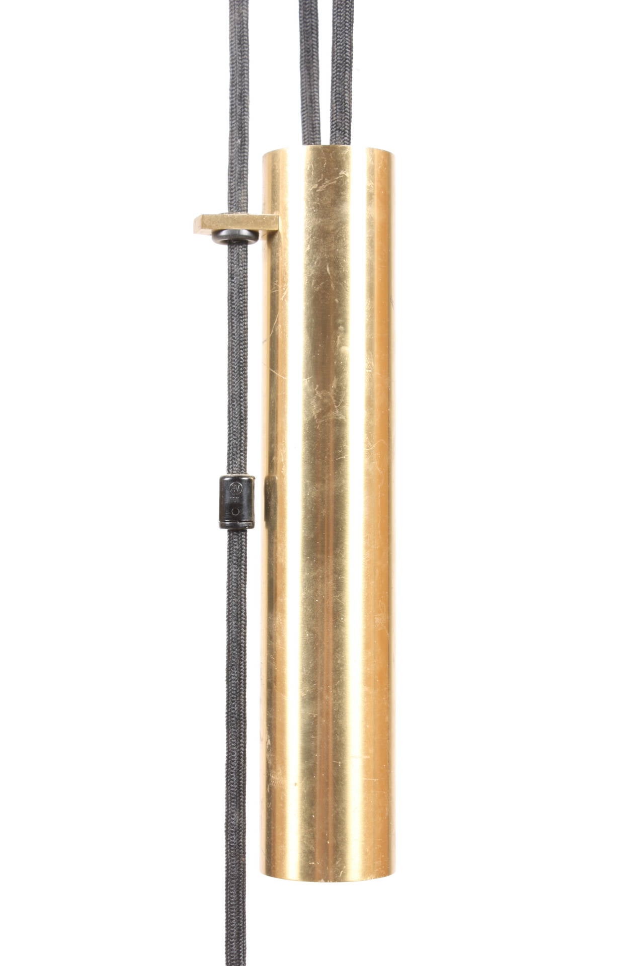 Scandinavian Modern Danish Ceiling Lamp in Brass  For Sale