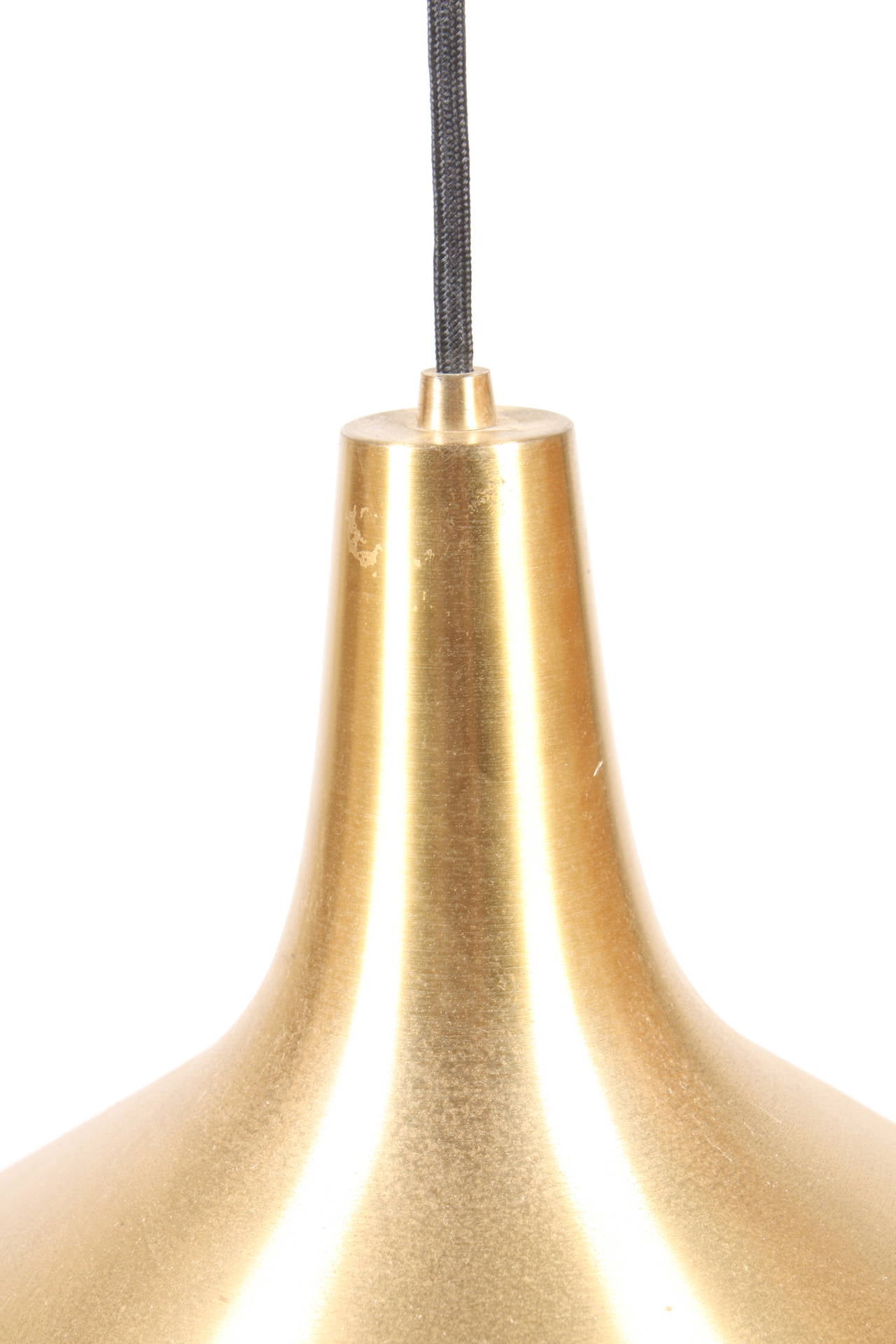 Great looking ceiling lamp with ajustable hight desigened in the style of Paavo Tynell - 1950's and in original condition.