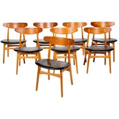 Classic Dining Chairs by Wegner