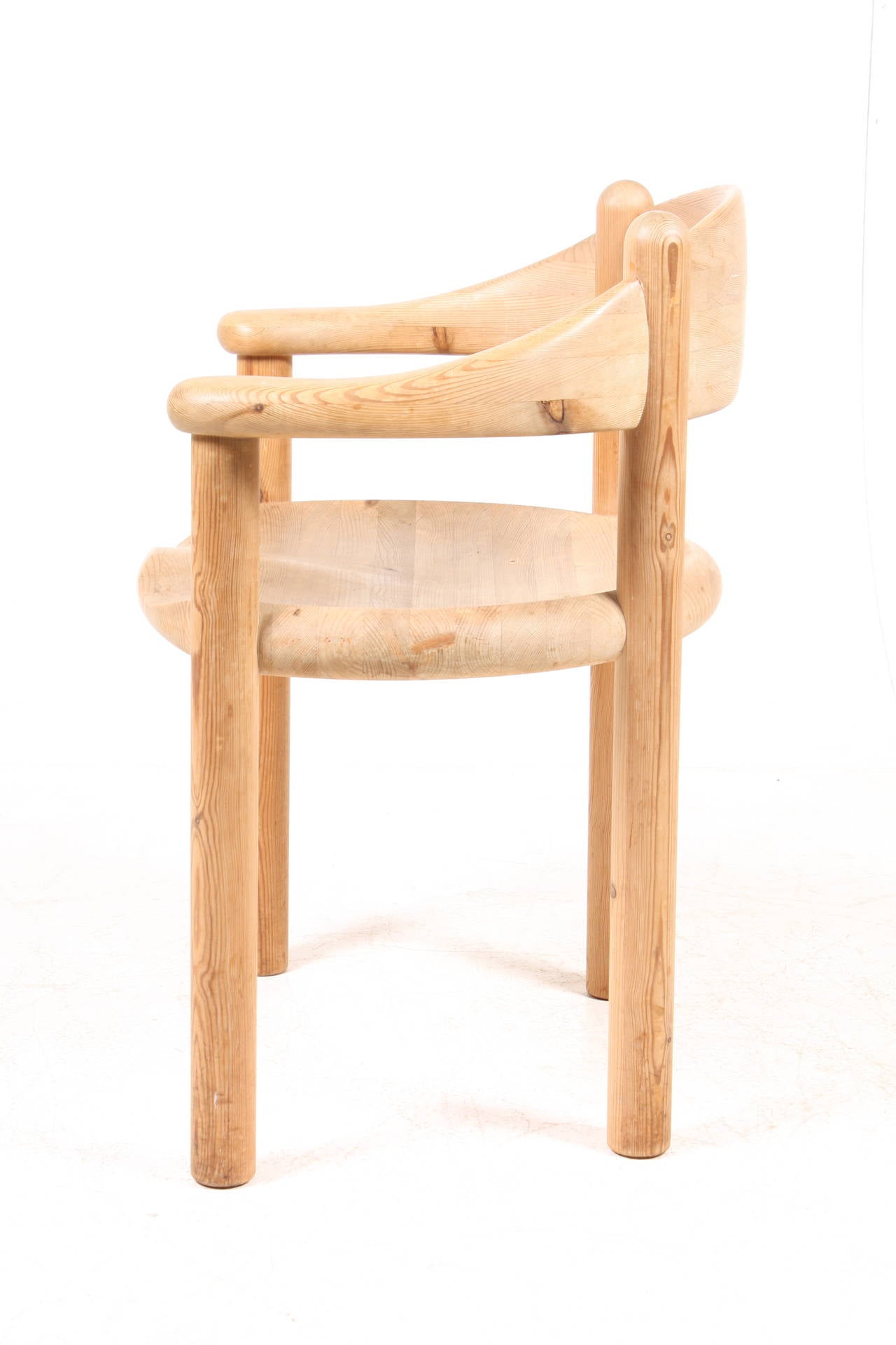 Scandinavian Modern Group of Dining Chairs in Pine