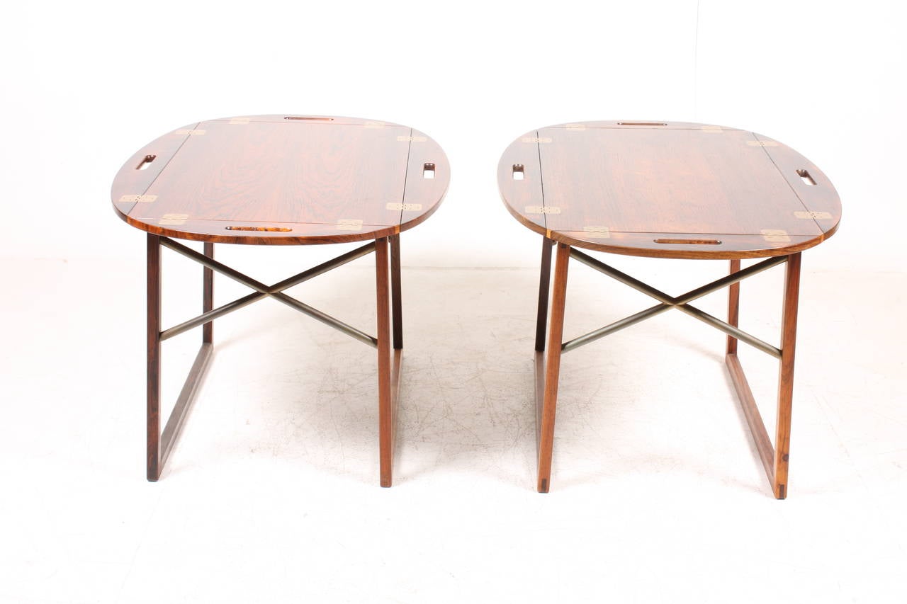 Danish Pair of End Tables by Langkilde
