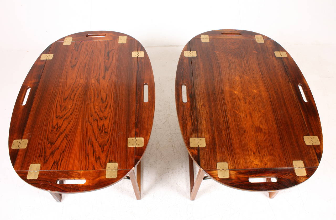 Pair of End Tables by Langkilde In Excellent Condition In Lejre, DK