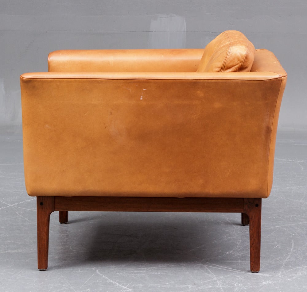 Danish Easychair in Natural Leather