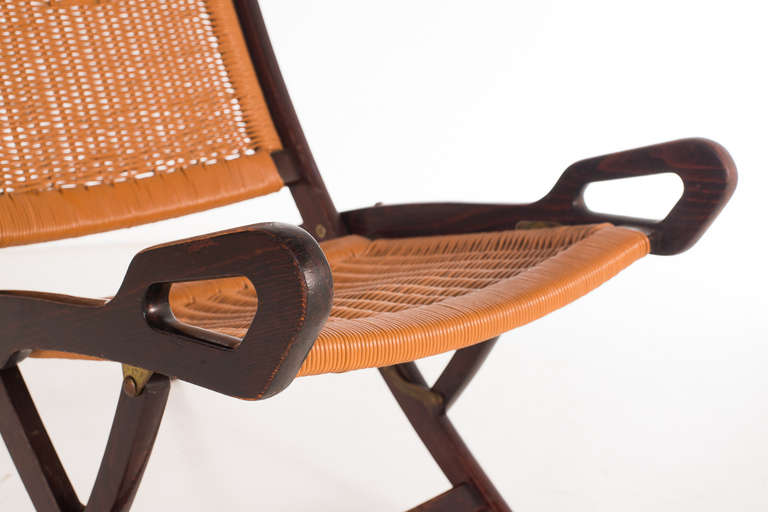 Italian 1958 Folding Lounge Chairs by Gio Ponti