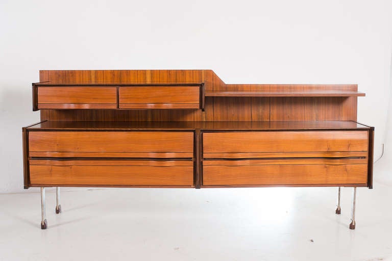 Italian rosewood sideboard 1960's