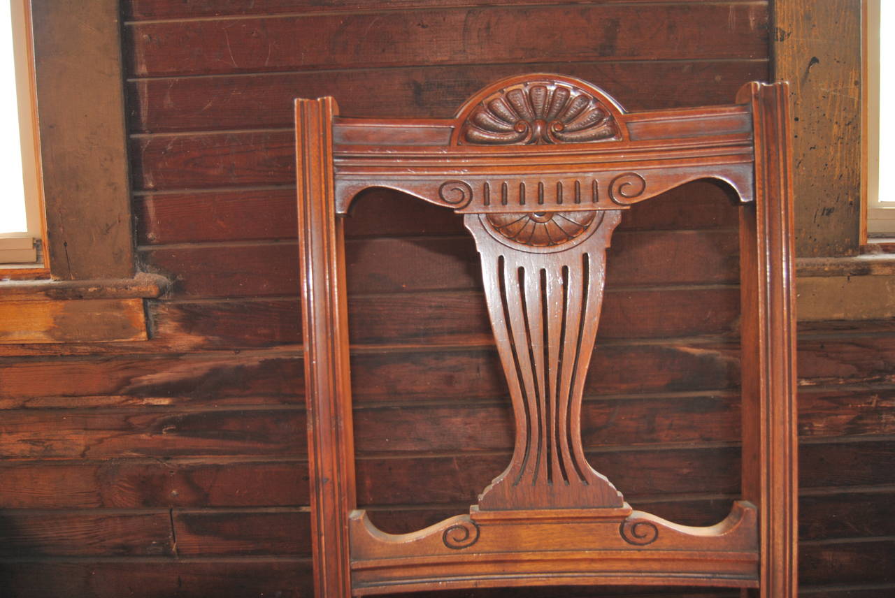 Set of 18 19th Century English Walnut Chairs 2