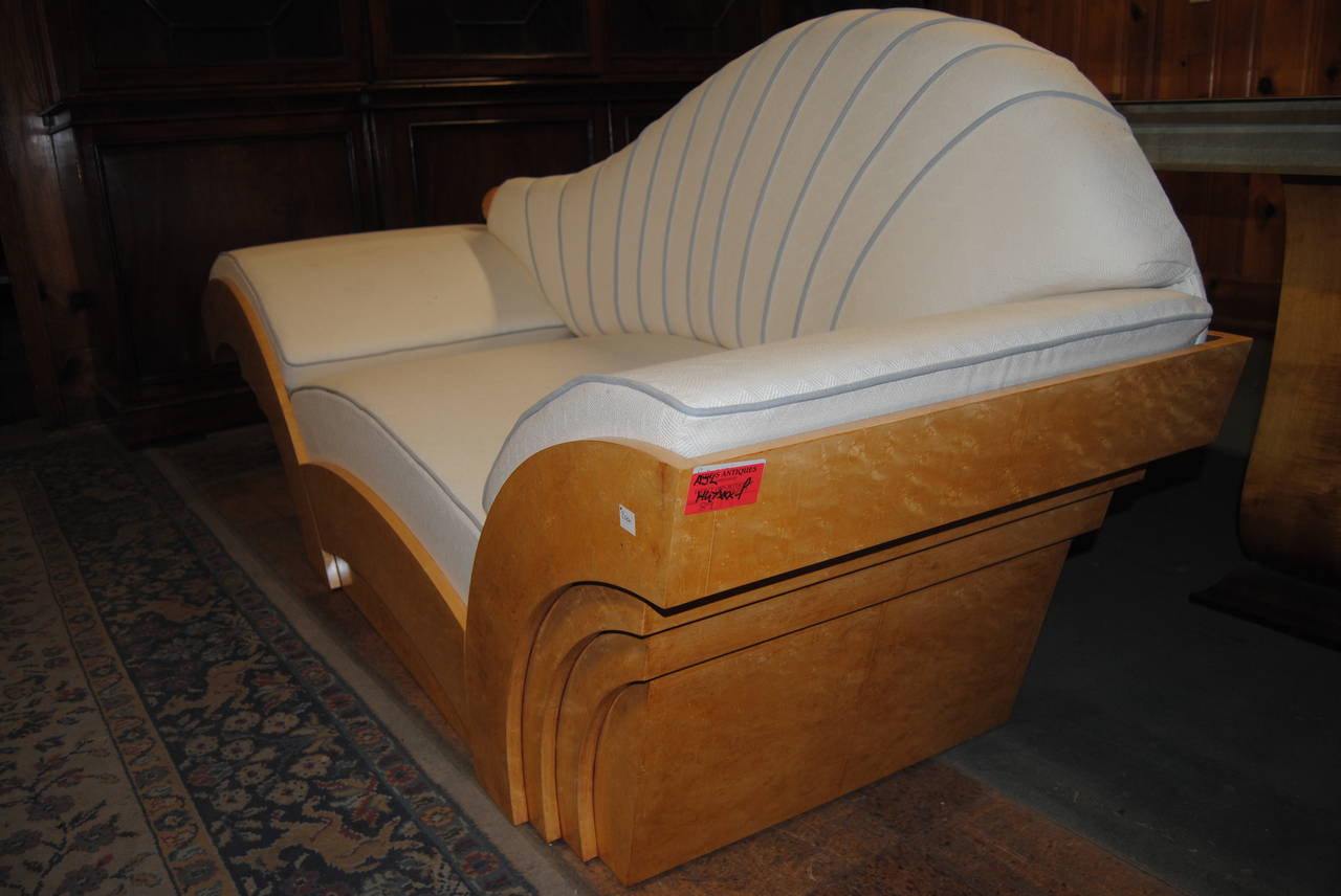 Poltronova Designed Bird'sEye Maple Sofa For Sale at 1stdibs