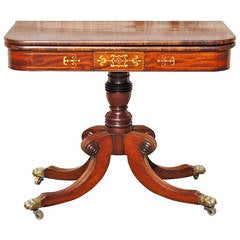 Early 19th Century, English Rosewood and Mahogany Tea Table 2