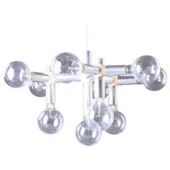 Robert & Trix Haussmann Space age chandelier, Switzerland 1950's