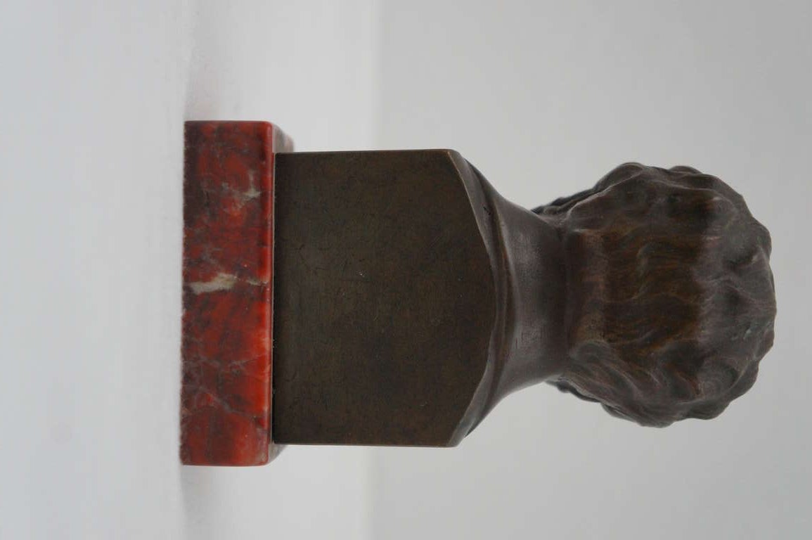 Austrian Bronze Bust of Schubert 1939 For Sale