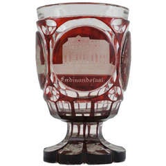 Antique Glass Goblet, Glass of Friendship