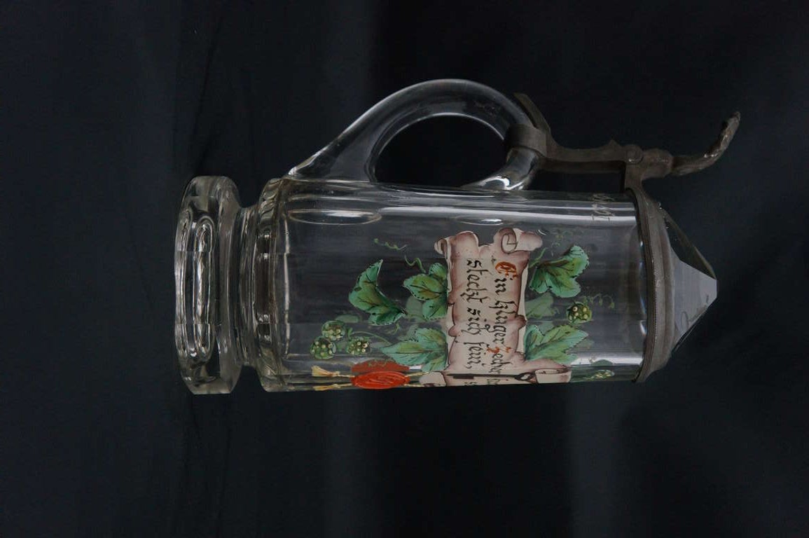 Glass 20th Century Lead Crystal Pitcher For Sale