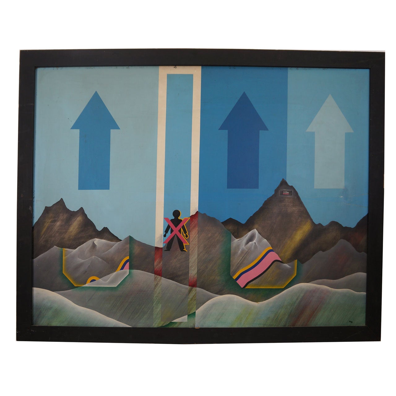 D. Wenk, Mountains and Arrows, 1971 For Sale