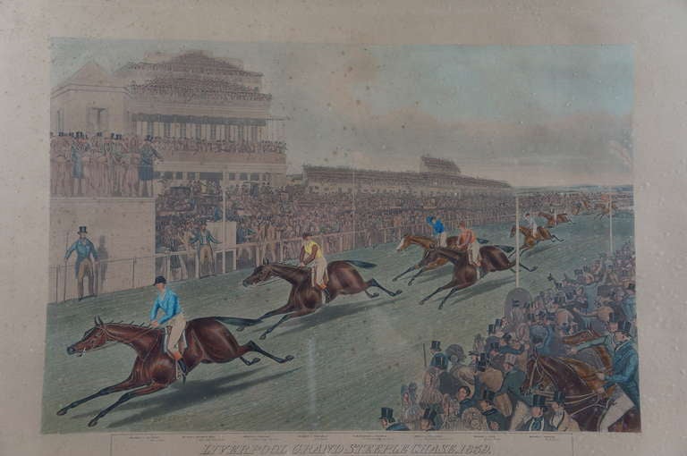 Victorian 19th Century Steeplechase by Charles Hunt, Liverpool For Sale
