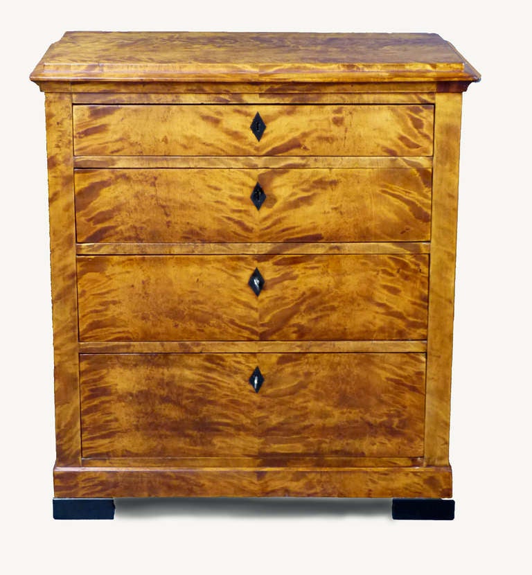 Swedish Scandinavian Biedermeier Small Chest of Drawers