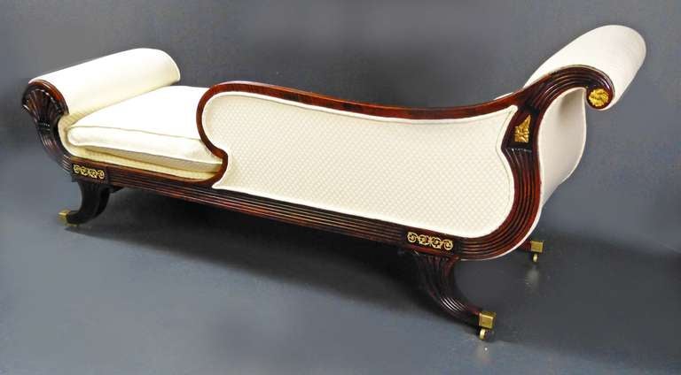 American Early 19th Century Federal Chaise Longue - Day Bed