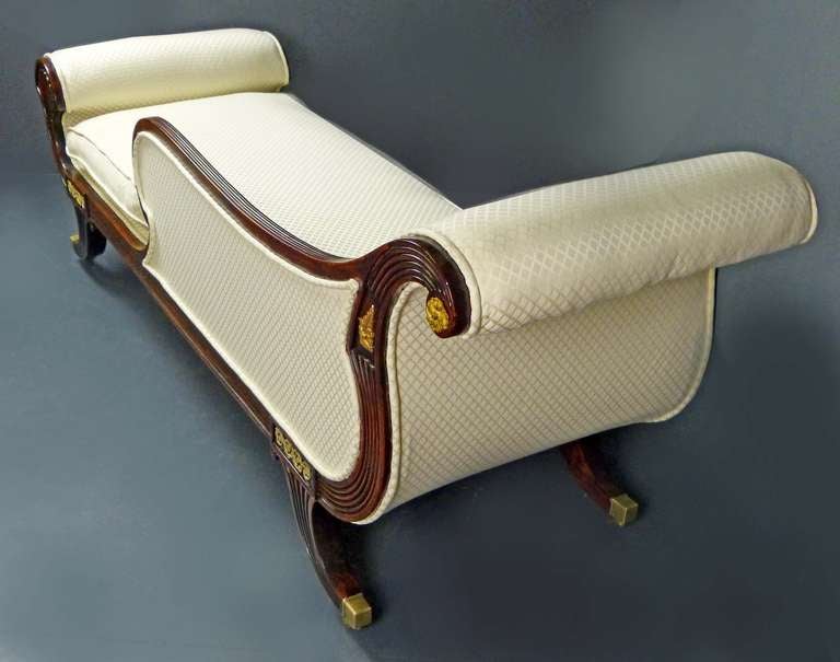 Early 19th Century Federal Chaise Longue - Day Bed In Excellent Condition In Santander, ES