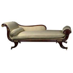 Antique Early 19th Century Federal Chaise Longue - Day Bed
