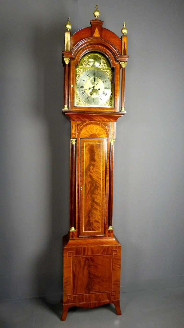 George III Fine English 18th Century Longcase Clock