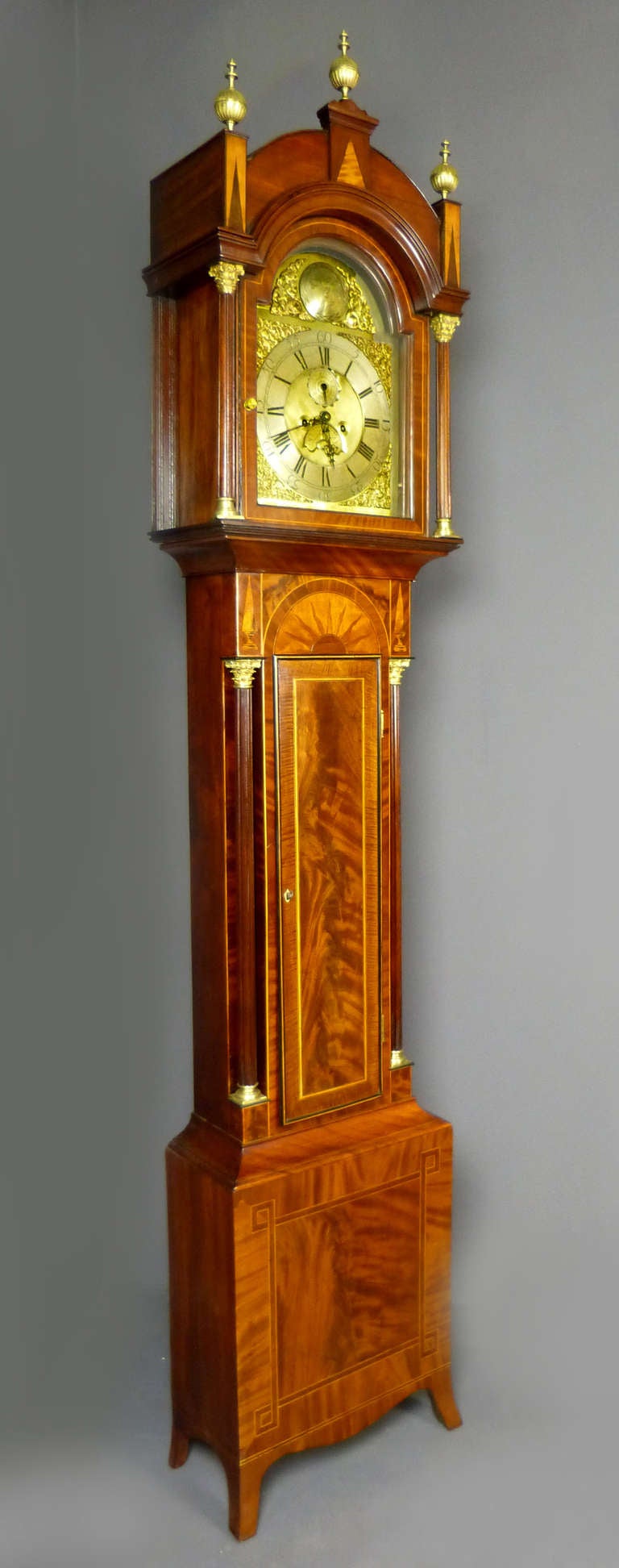 British Fine English 18th Century Longcase Clock