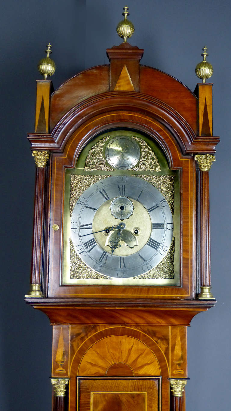 Fine English 18th Century Longcase Clock In Excellent Condition In Santander, ES