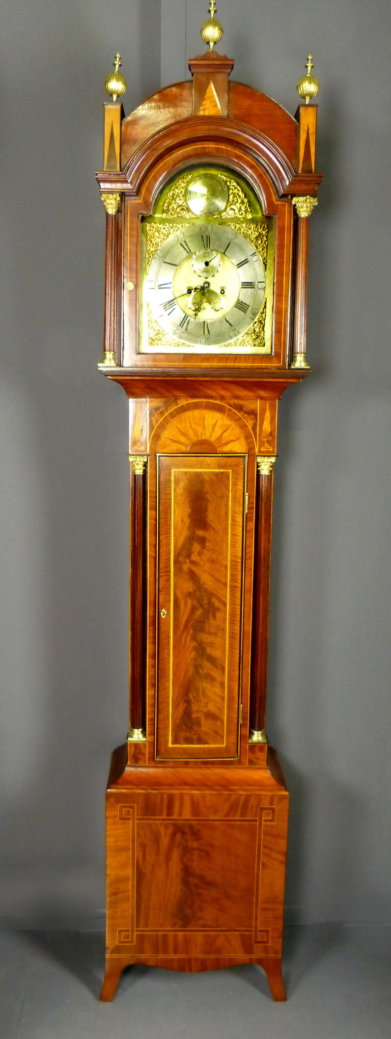 Fine English 18th Century Longcase Clock 4