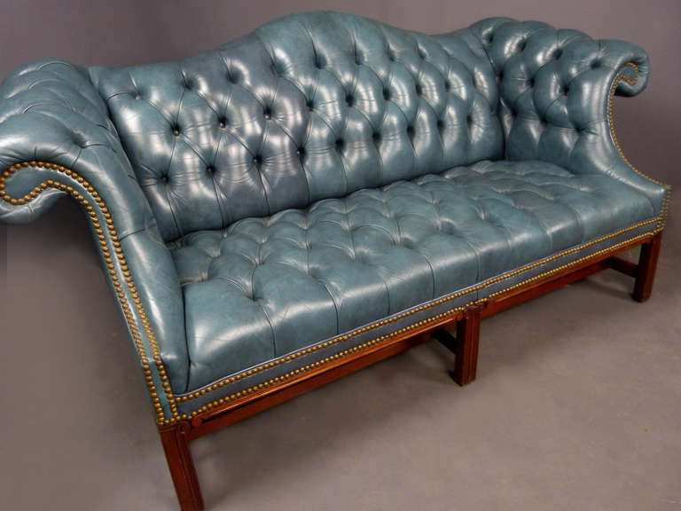 Chinese Chippendale Chippendale Style Chesterfield Sofa