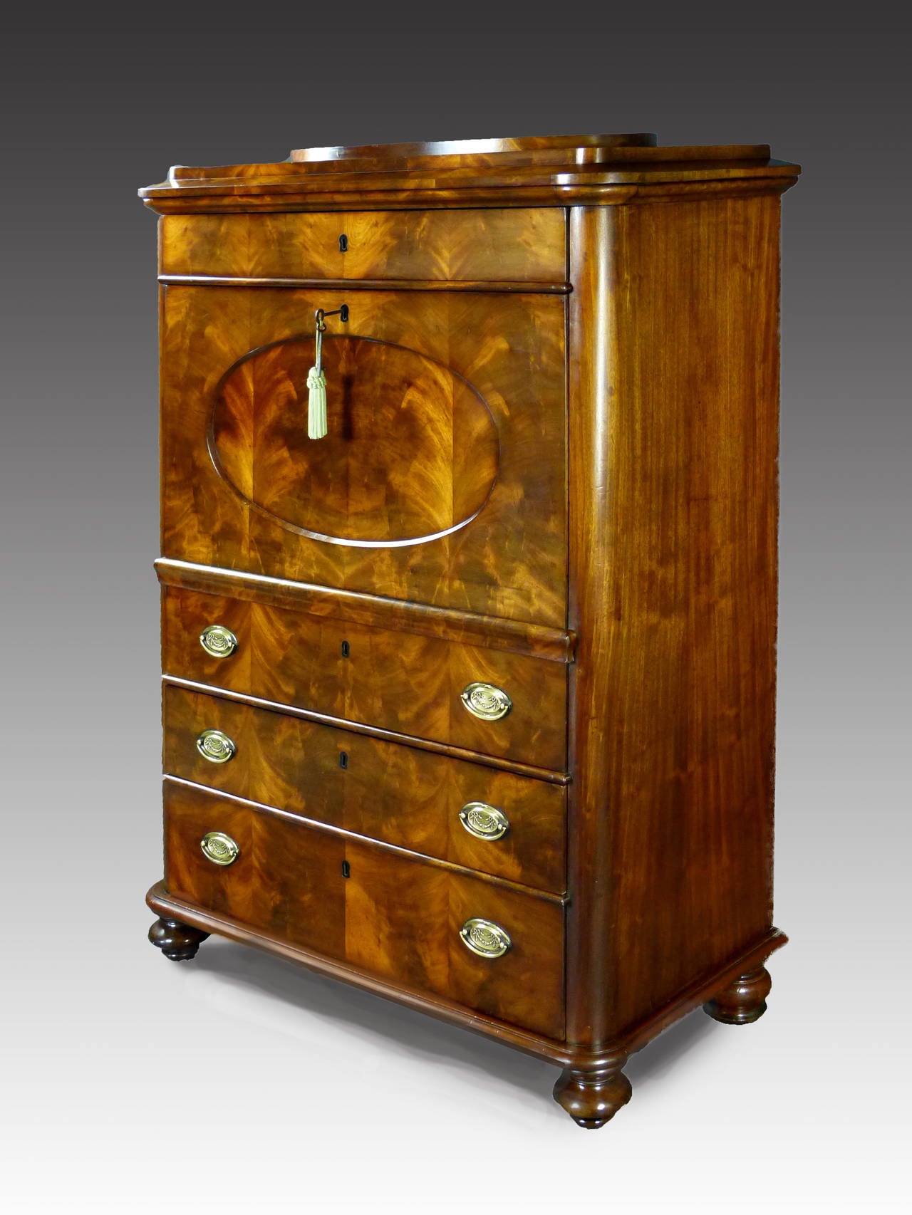 Biedermeier Secretaire a Abattant, Early 19th Century 3