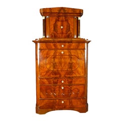 Secretaire Tabernacle Early 19th Century Biedermeier Signed