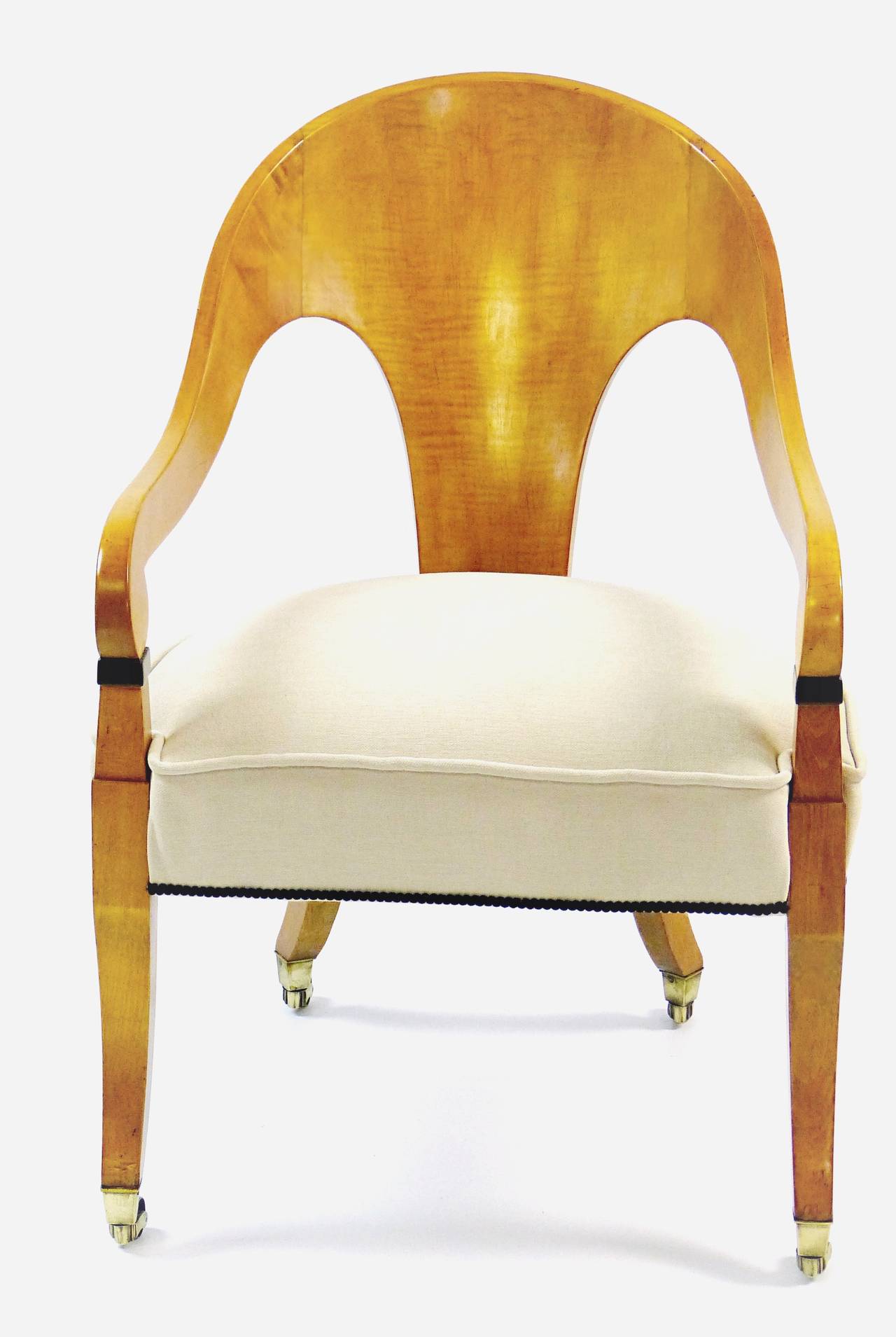 Early 19th Century Fine Biedermeier Period Armchair