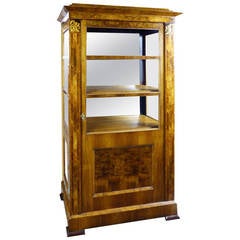Antique Biedermeier Period Vitrine Display Cabinet