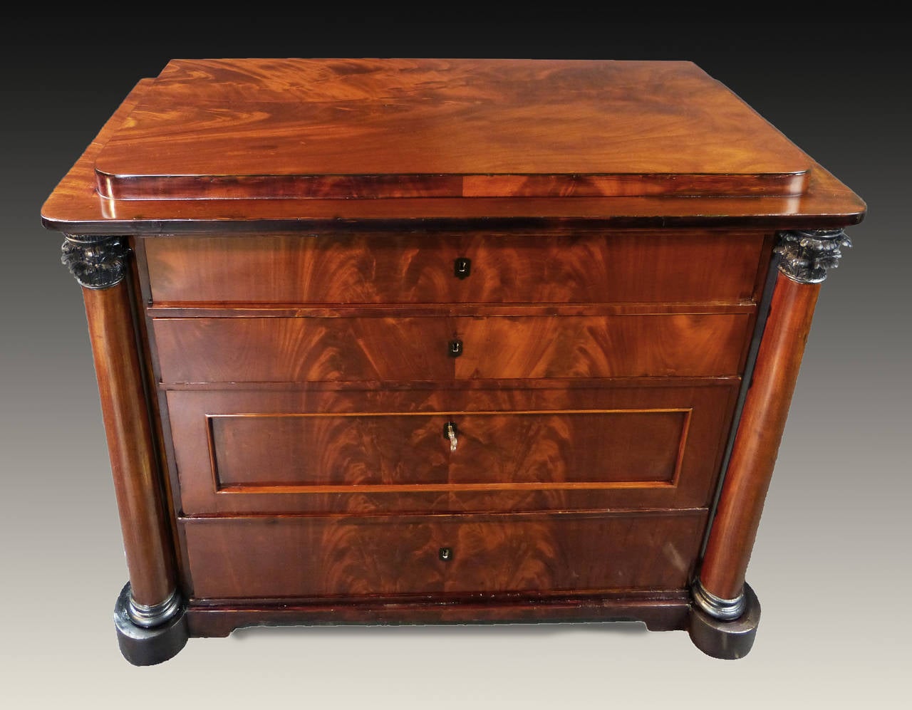 Early 19th Century Danish Biedermeier Commode Chest of Drawers  1