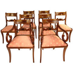 Regency Set of Eight Dining Chairs