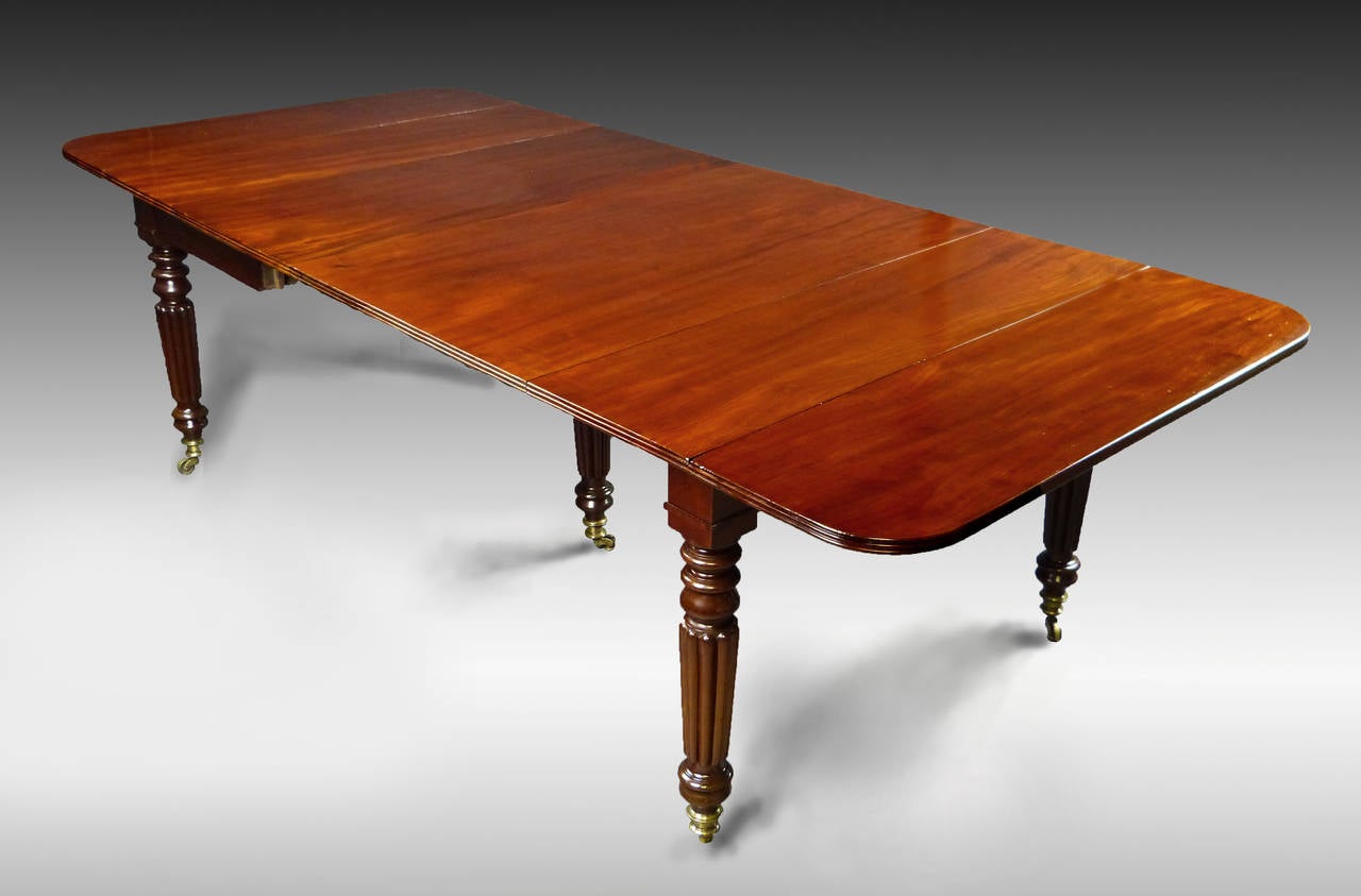 William IV Antique Drop Leaf Versatile Extending Dining Table