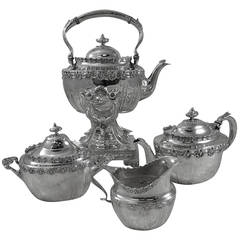 English King by Tiffany & Co. Sterling Silver, Four-Piece Tea Set