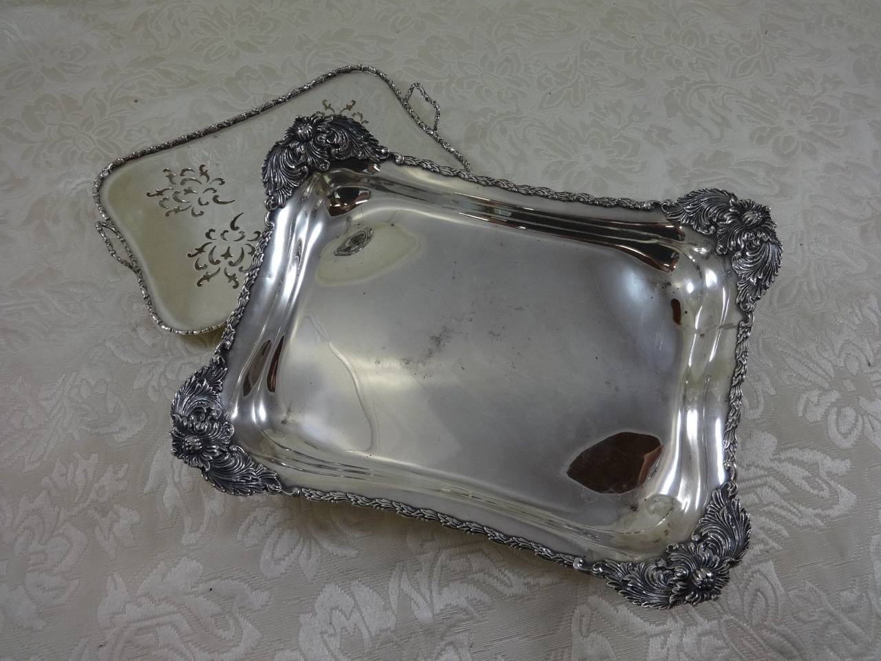 Art Nouveau Chrysanthemum by Tiffany & Co. Sterling Silver Asparagus Tray