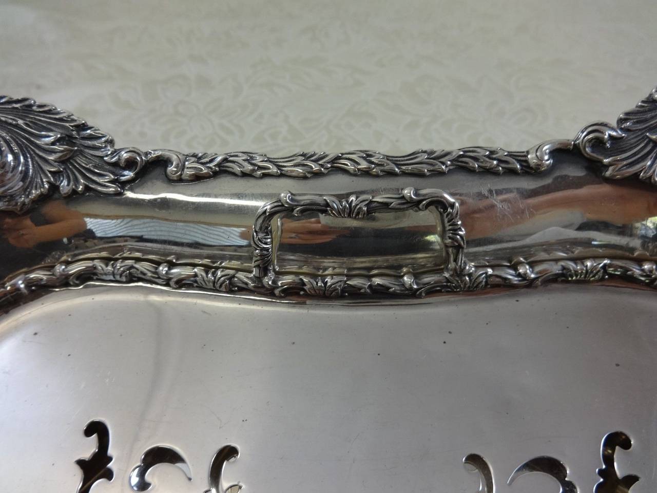 Chrysanthemum by Tiffany & Co. Sterling Silver Asparagus Tray In Excellent Condition In Big Bend, WI