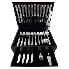 Century by Tiffany & Co. Sterling Silver Dinner Flatware Set Service 75 Pieces