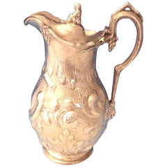 Tiffany & Co. Sterling Silver Water Pitcher Lid with Figural Finial