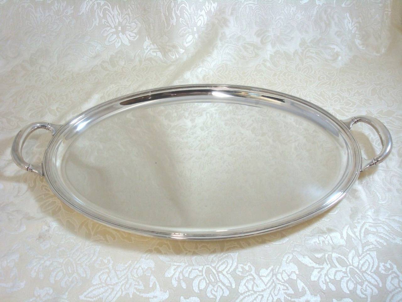 Buccellati Sterling Silver Italy Italian Tea Tray Hollowware In Excellent Condition In Big Bend, WI