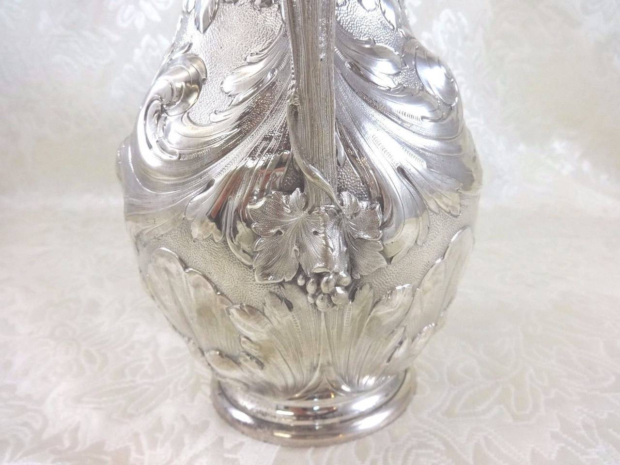 Tiffany & Co. Sterling Silver Water Pitcher Lid with Figural Finial In Excellent Condition In Big Bend, WI