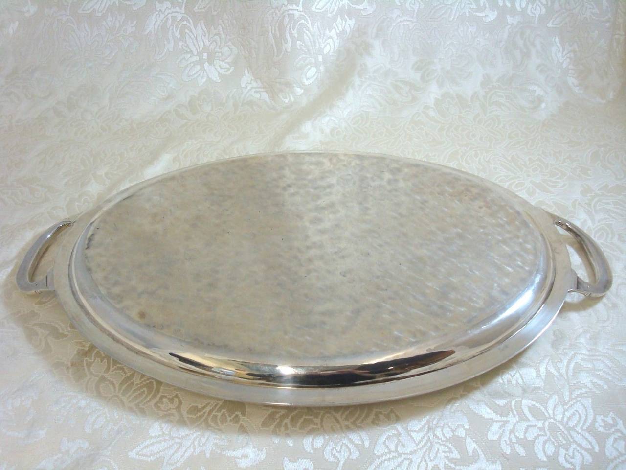 20th Century Buccellati Sterling Silver Italy Italian Tea Tray Hollowware